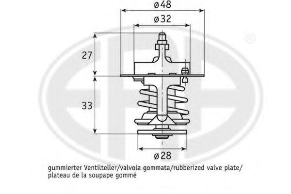 ERA 350294 Thermostat, coolant
